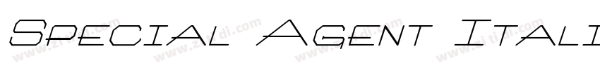 Special Agent Itali字体转换